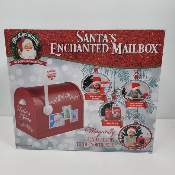 Mr. Christmas Santa's Enchanted Mailbox With Magical Sound NOB - Picture 1 of 9